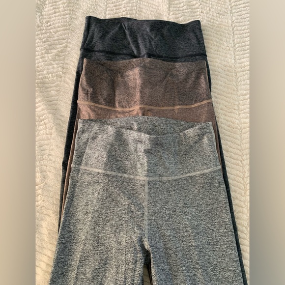 Bundle of 3 kyodan ultra high waist metallic space dye heather jersey leggings - Picture 6 of 16